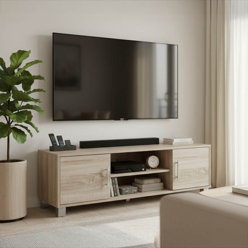 Serank TV cabinet in sonoma shade 120x40x40cm