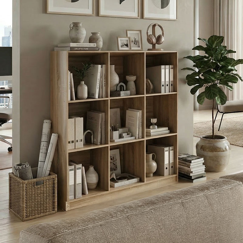 Gridea bookcase sonoma 119.5x30x121cm