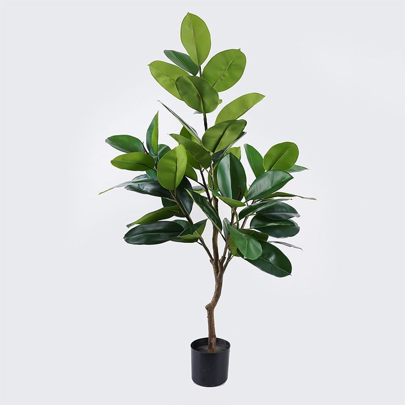 Decorative plant in pot Ficus Lyrata Inart green D70x130cm