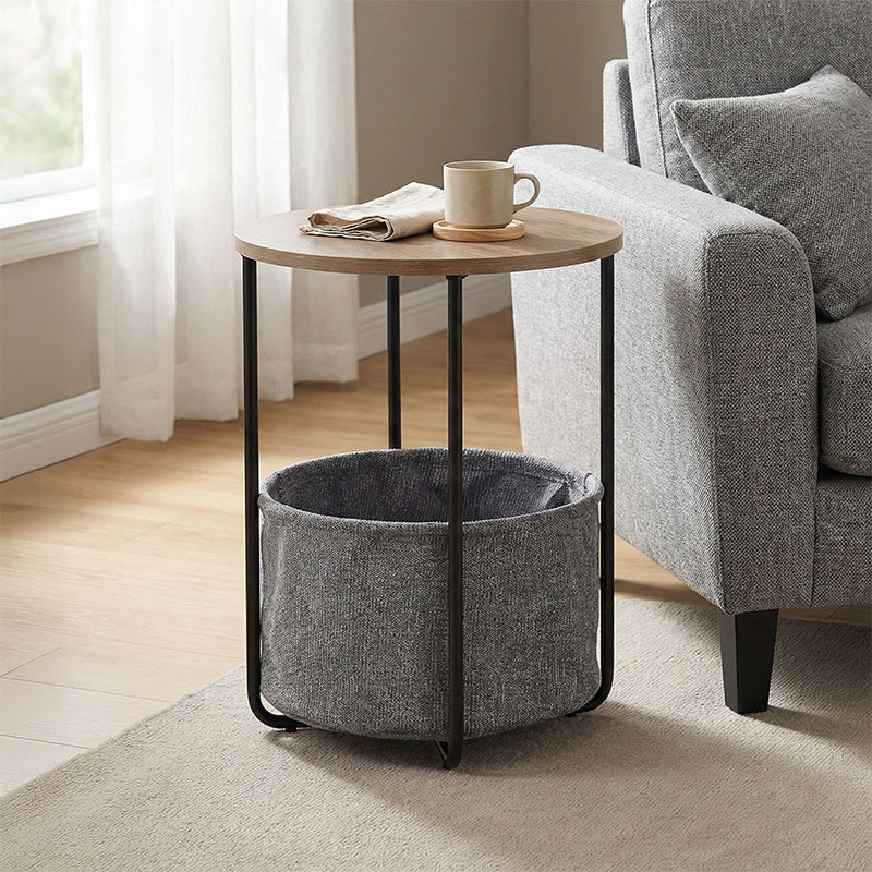 Βοηθητικό τραπέζι Fredami sonoma Φ40x50εκ