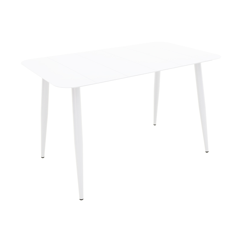 Vista pakoworld aluminum table in white shade 120x70x72cm