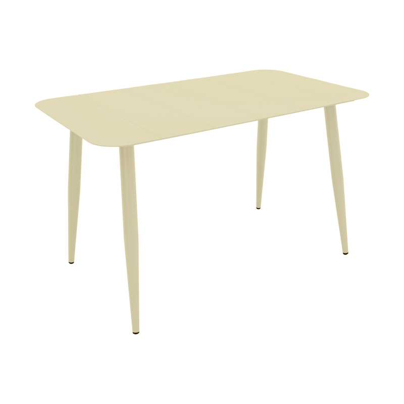 Vista pakoworld aluminum table in champagne shade 120x70x72cm