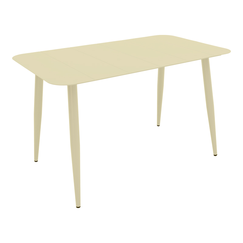 Vista pakoworld aluminum table in champagne shade 150x80x72cm