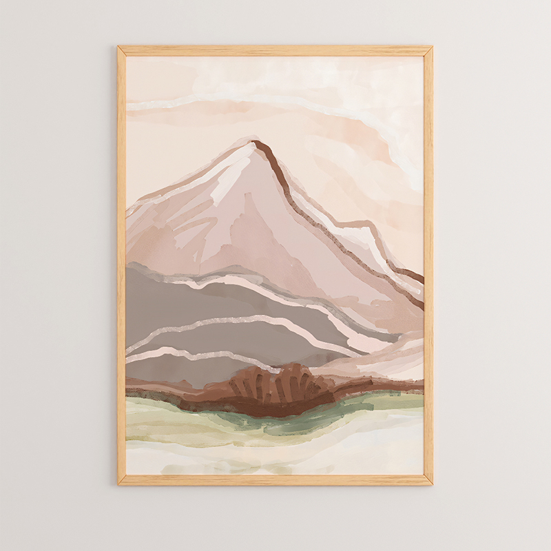 Wall art in frame Mons pakoworld with digital print 33x1.5x48cm