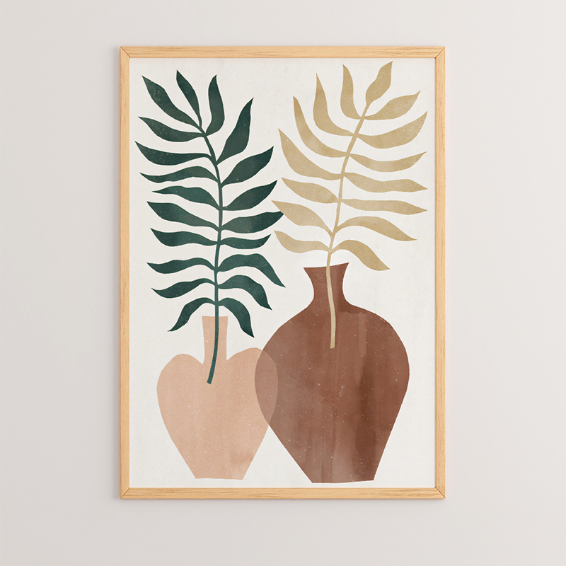 Wall art in frame Zela pakoworld with digital print 33x1.5x48cm