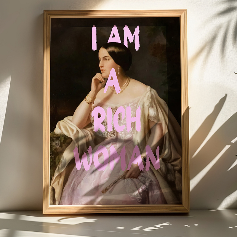 Wall art in frame Richy pakoworld with digital print 50x2x70cm