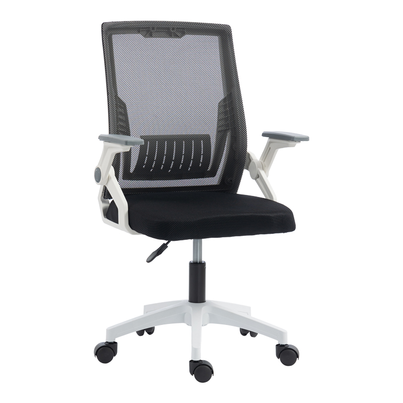 Penza office chair white - mesh black 48x58x92-102cm